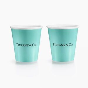 TIFFANY COFFEE CUPS - BRAND NEW IN BOX